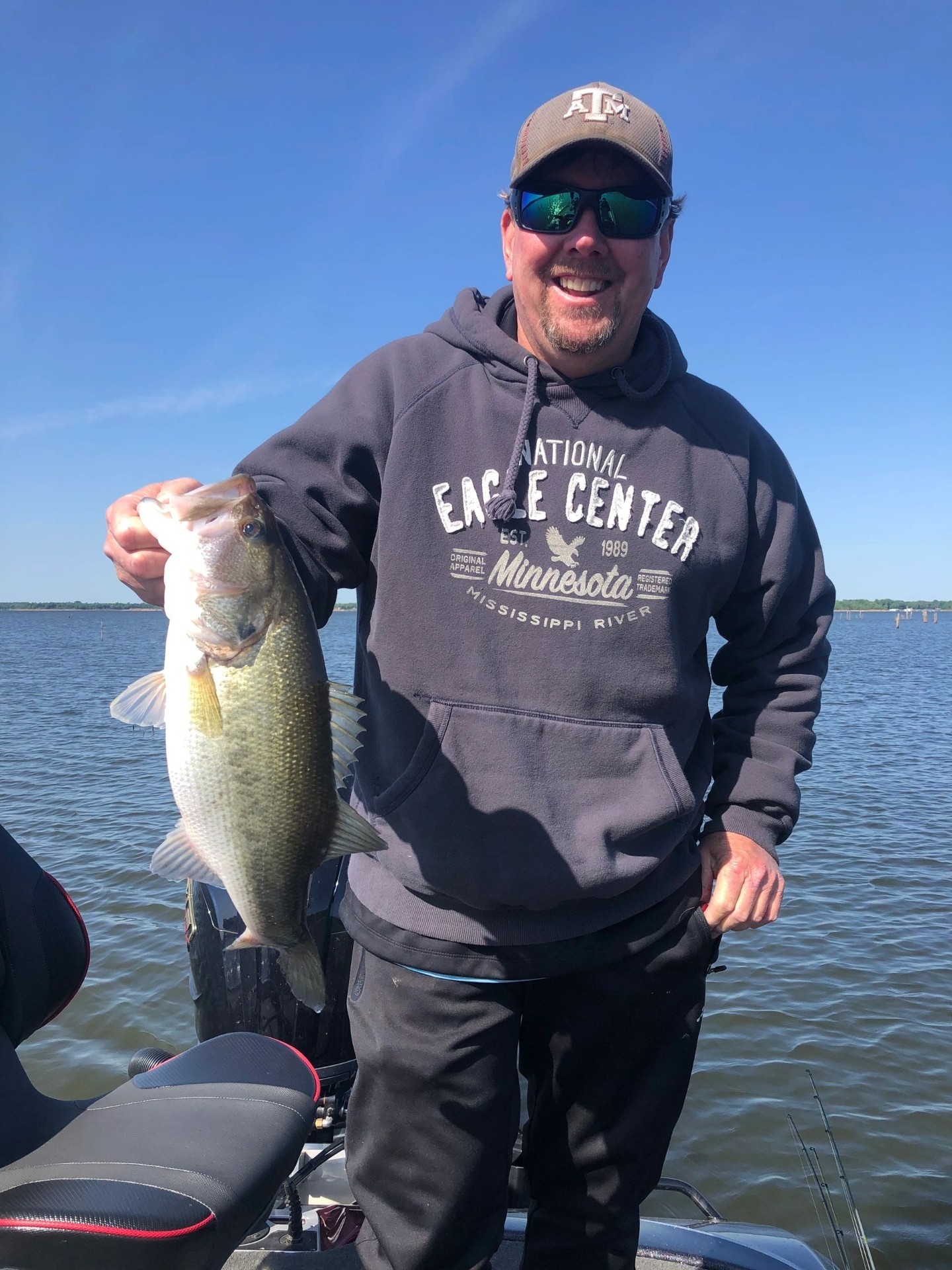 Solid largemouth on the water